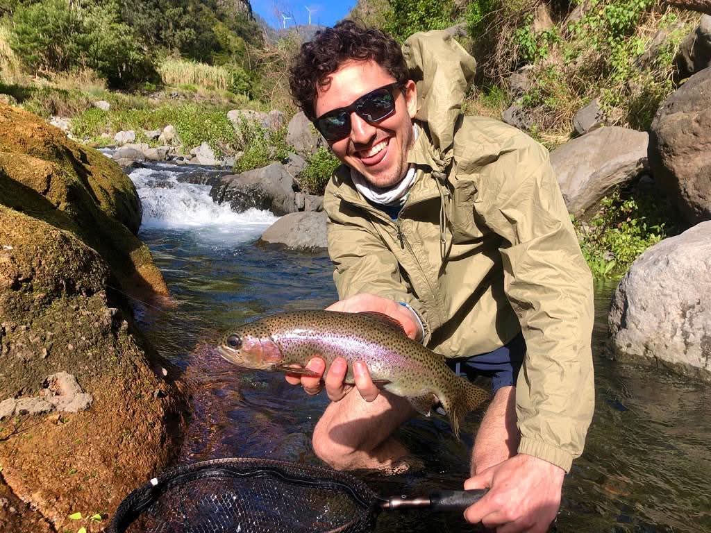 Trout fishing madeira island freshwater