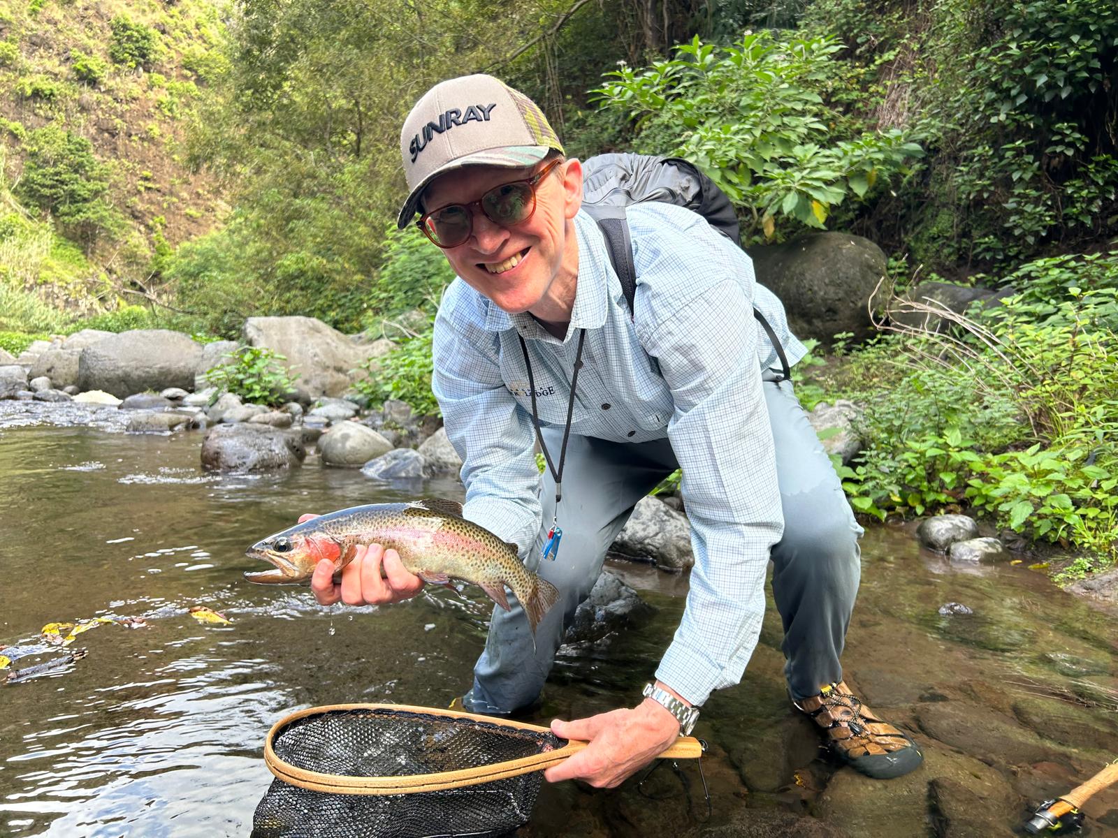 Trout fishing madeira island freshwater